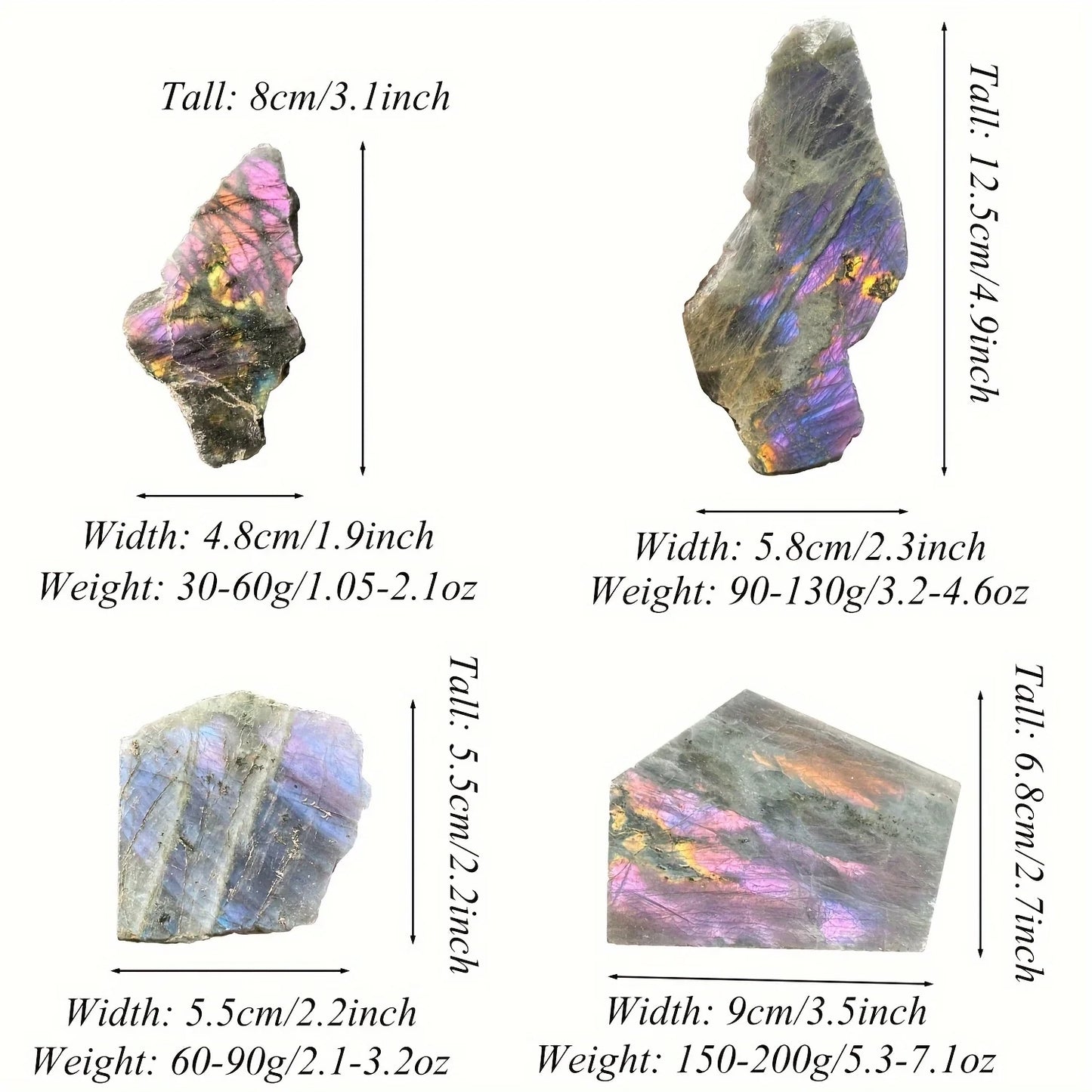 Raw Labradorite Slice